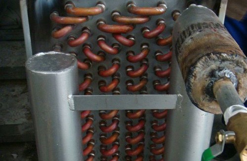 空调柜表冷器打压1